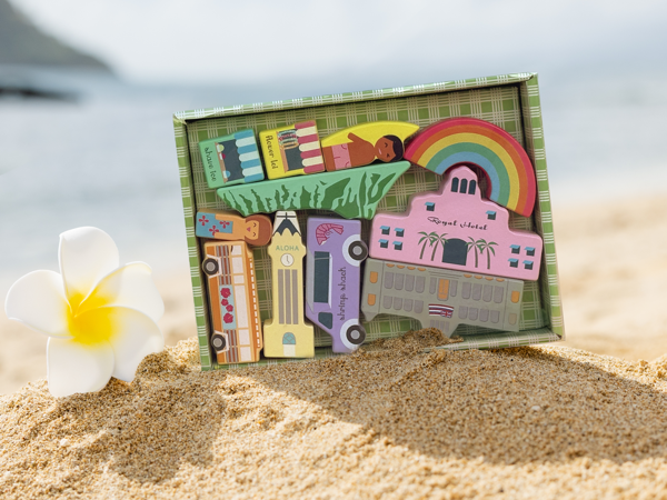 keiki kaukau - Aloha Land Wooden Block